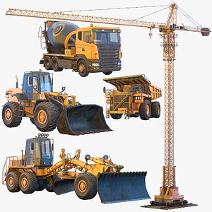 Heavy Construction Machinery Collection 5 in 1 vol 3 PBR