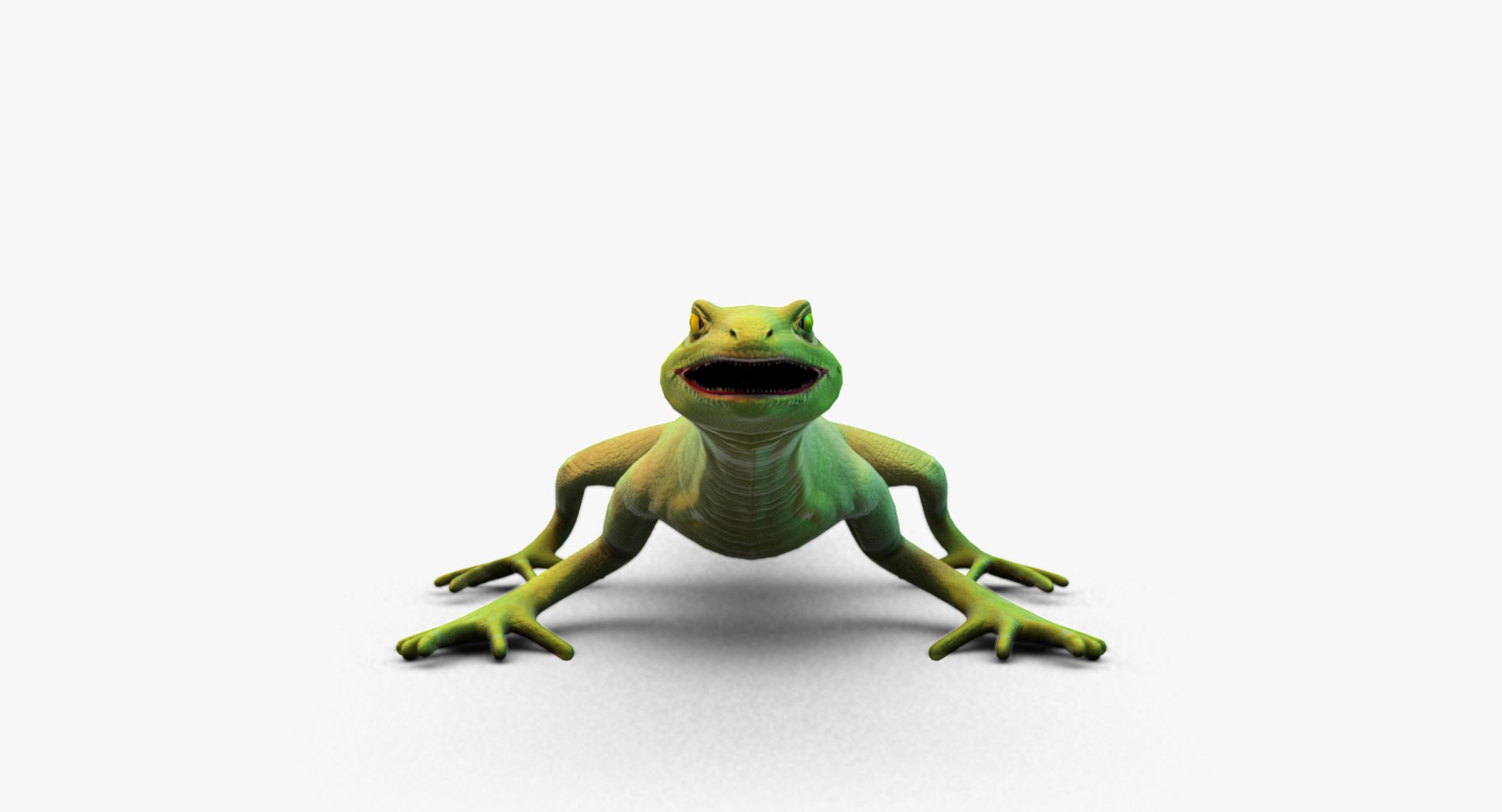 photorealistic lizard rigged 3d max