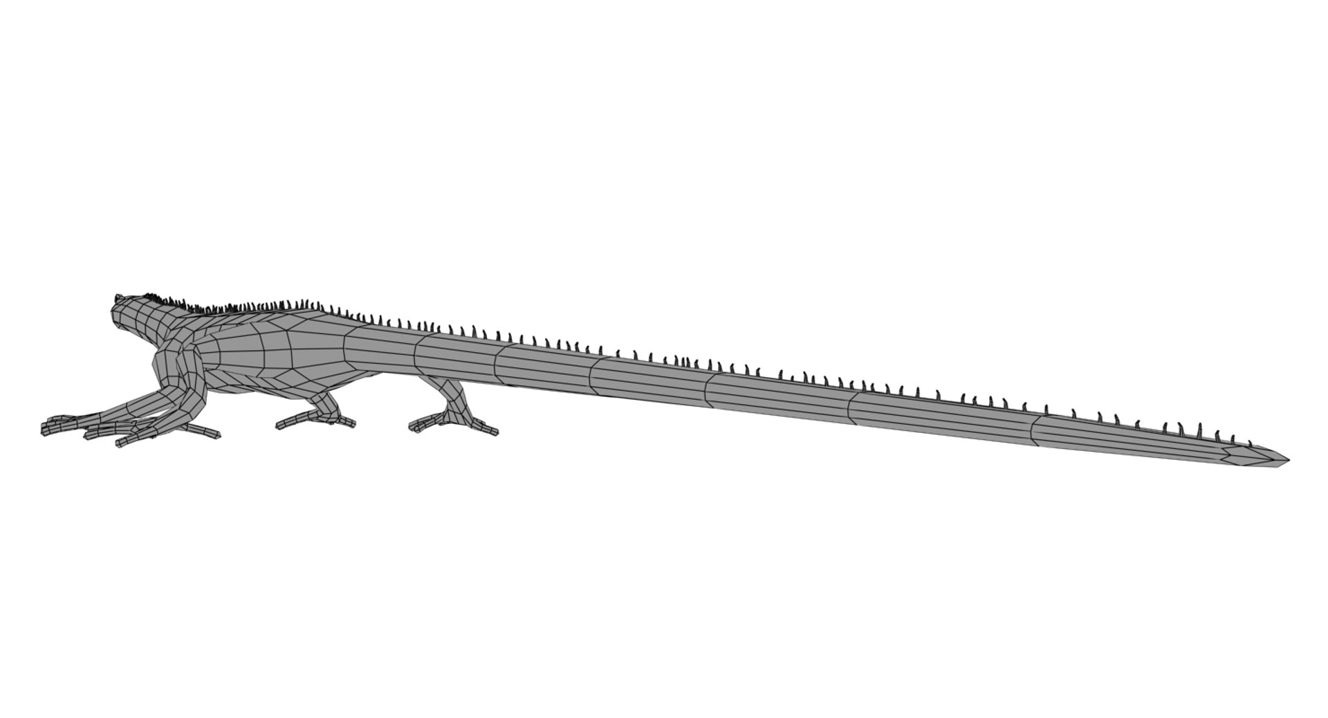 photorealistic lizard rigged 3d max
