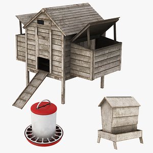 Chicken Coop and Feeders