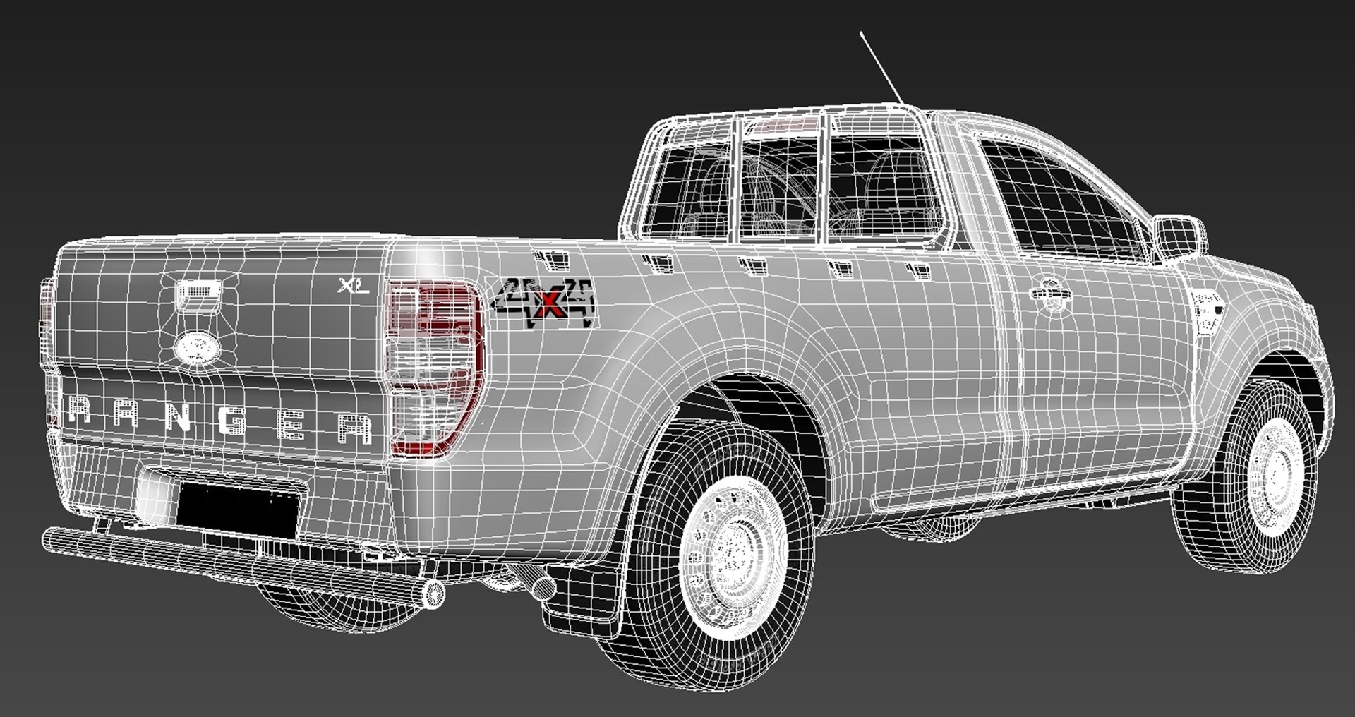 3D Ford Ranger XL SingleCab 2019 Model - TurboSquid 2224228