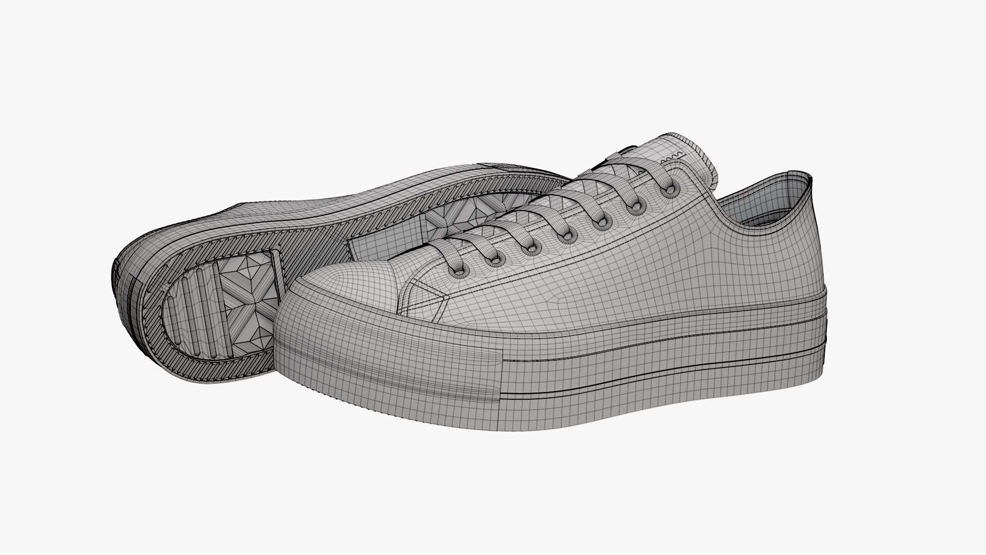 3D Chuck Taylor All Star Lift Platform Low Top Yellow model https://p.turbosquid.com/ts-thumb/xv/Z9Qwq5/gF/converseliftplatformlowtop00wireframe/jpg/1661166488/1920x1080/fit_q87/9f41d489696dd9bfce903340b87b6d27161f79fc/converseliftplatformlowtop00wireframe.jpg