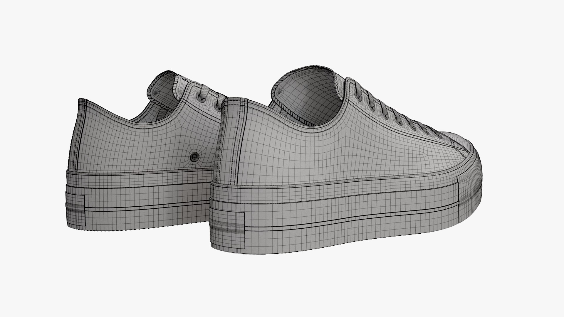 3D Chuck Taylor All Star Lift Platform Low Top Yellow model https://p.turbosquid.com/ts-thumb/xv/Z9Qwq5/oO/converseliftplatformlowtop04wireframe/jpg/1661166491/1920x1080/fit_q87/c493857f57fc88740d35e45f28e252de772d237b/converseliftplatformlowtop04wireframe.jpg