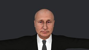 Vladimir Putin Hyper Realistic Full Body Fully Rigged 3D Character 3D model