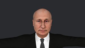 Vladimir Putin Hyper Realistic Full Body Fully Rigged 3D Character