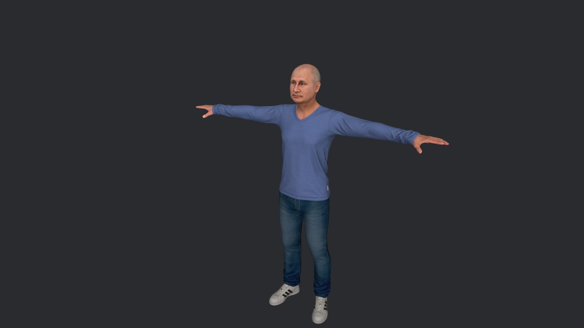 Vladimir Putin Hyper Realistic Full Body Fully Rigged 3D Character 3D ...