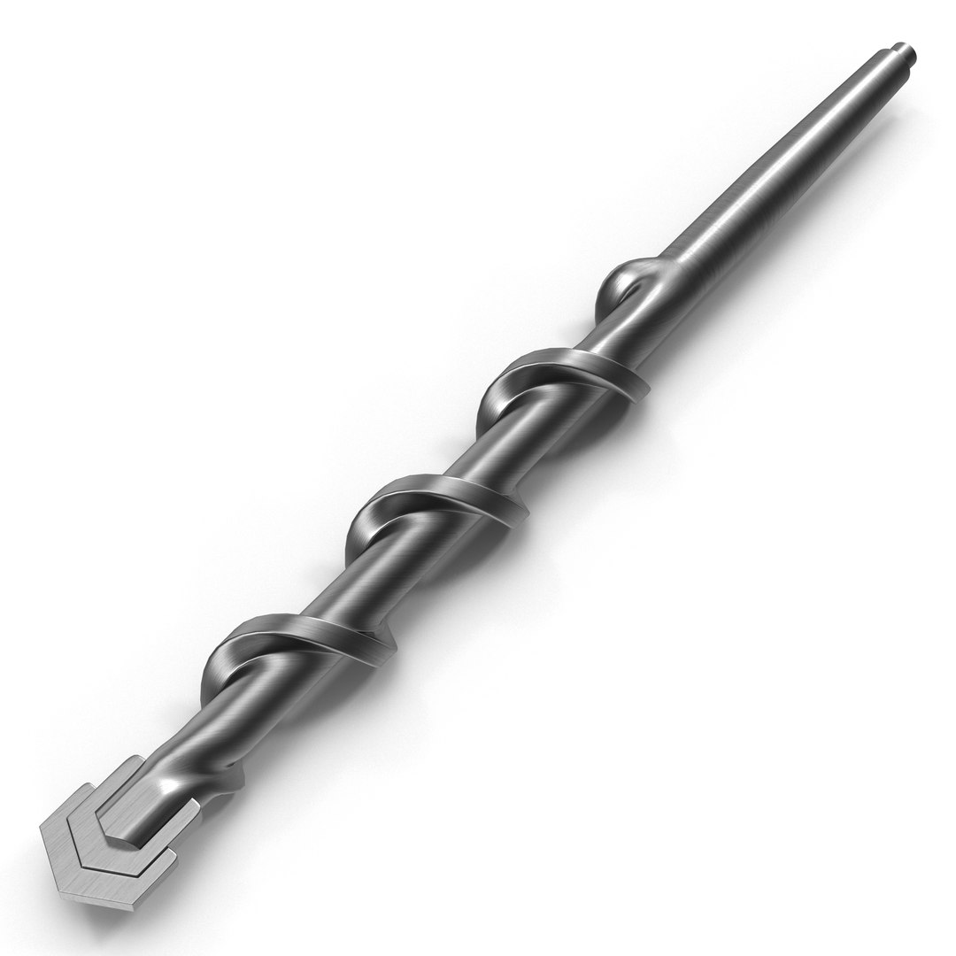 Drill Bit 3D Model 3D model preview
