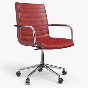 Office Chair Red 3D model