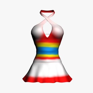 3d women dress model
