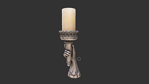 3D liberty staue hand candle holder