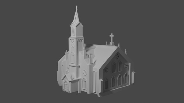 3D model Church - TurboSquid 1968643