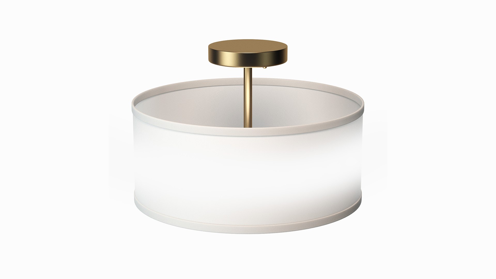 Aaru Fabric Semi Flush Mount Model - TurboSquid 2028658