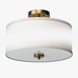 Aaru Fabric Semi Flush Mount model