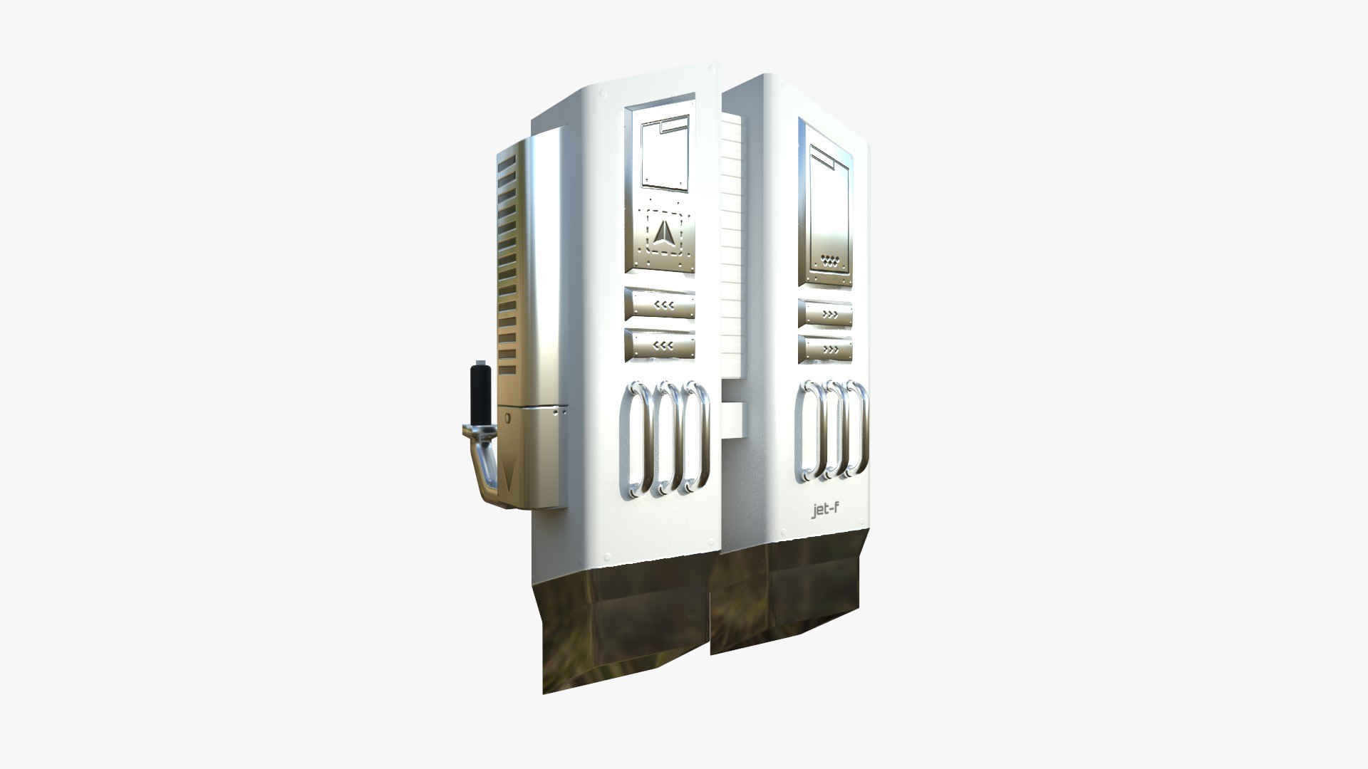 3D Model Jetpack F05 White Aluminum - SciFi Character Design ...