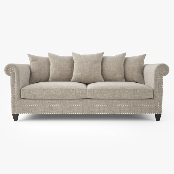 crate barrel durham sofa 3d max