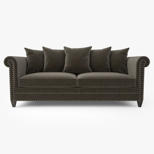 crate barrel durham sofa 3d max