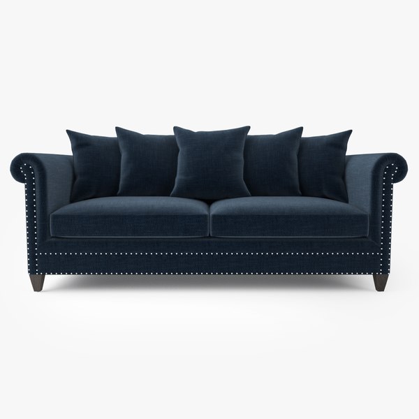 crate barrel durham sofa 3d max