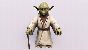 3D model Joda character in the Star Wars films