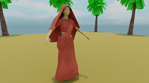indian women character model