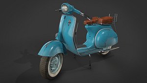 vespa vintage scooter 3D model