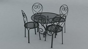 patio furniture garden model