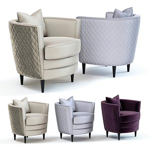 sofa chair dublin armchair 3D model
