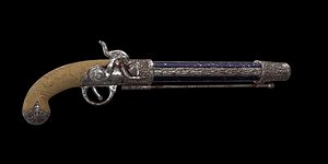 3D flintlock pistol pirate model