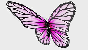 Animated Butterfly 3D model