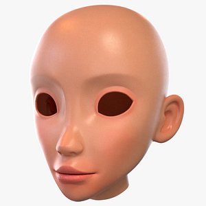 Cartoon Head 3D model