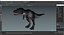Maya용으로 조작된 T Rex 먹는 애니메이션