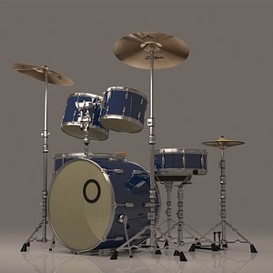 3D Drum Set model