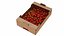 Boîte en carton de fruits avec fraises