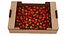 Boîte en carton de fruits avec fraises