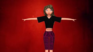 woman pants 3D model