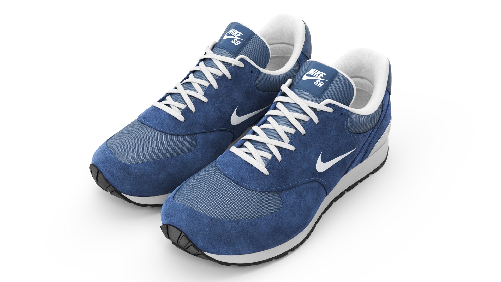 Nike Sport Sneakers Fur 3D model preview