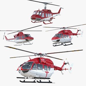 Air Ambulance Helicopters 3D Models Collection 3