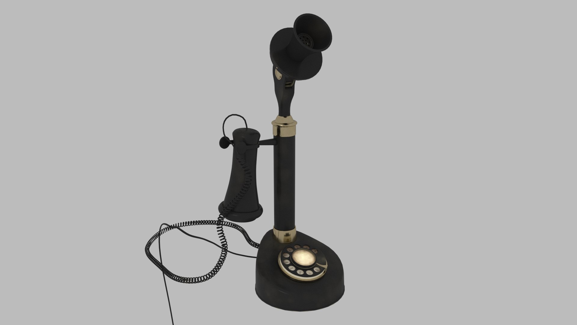 3D Candlestick Telephone TurboSquid 2131991