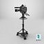 Detailed Studio Camera On Tripod 3D model