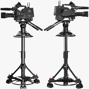 Detailed Studio Camera On Tripod