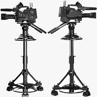 Detailed Studio Camera On Tripod