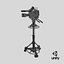 Detailed Studio Camera On Tripod 3D model