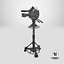 Detailed Studio Camera On Tripod 3D model