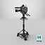 Detailed Studio Camera On Tripod 3D model