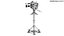 Detailed Studio Camera On Tripod 3D model