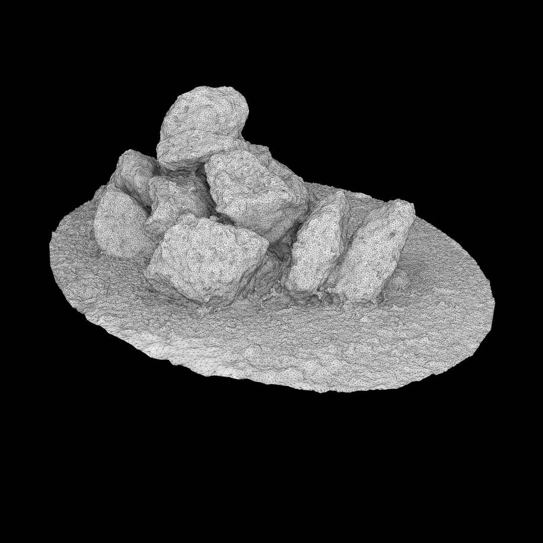 3D model Gravel Rock Pile 01 - 3D photogrammetry model scan of pile of Rocks on grass https://p.turbosquid.com/ts-thumb/xw/C89Im7/7J/gravelrockpile01leftwire/jpg/1672859252/1920x1080/fit_q87/3f8b2af54d9366d8769886a3a561c88cc946b8b7/gravelrockpile01leftwire.jpg