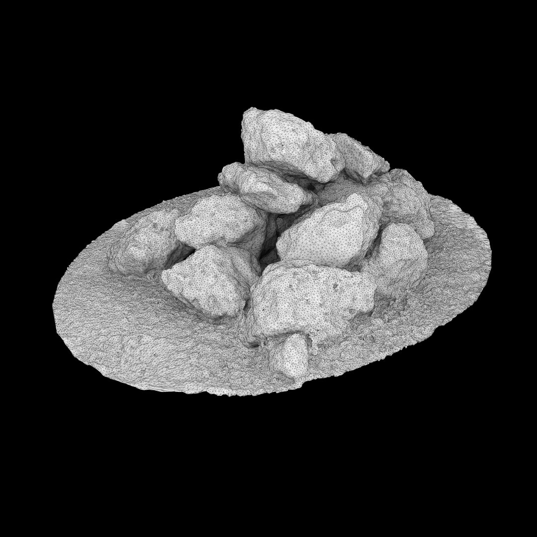 3D model Gravel Rock Pile 01 - 3D photogrammetry model scan of pile of Rocks on grass https://p.turbosquid.com/ts-thumb/xw/C89Im7/rY/gravelrockpile01rightwire/jpg/1672859263/1920x1080/fit_q87/5d919cbb84f4197b48b8b3e2300c9ff741758e60/gravelrockpile01rightwire.jpg