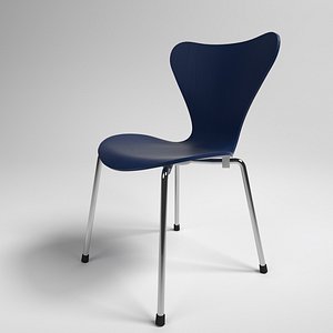 interior fritz hansen series 7 3D model