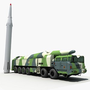 china df-26 ballistic missile 3D model