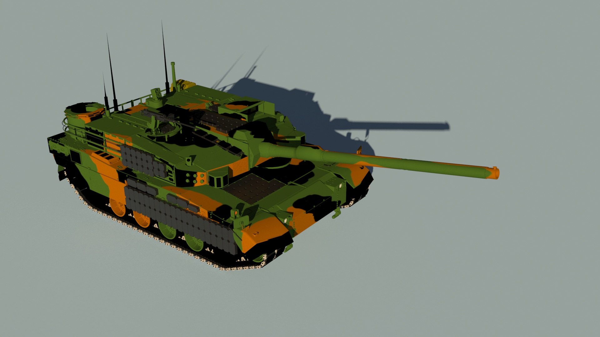 MBT K2 PL Black Panther 3dsmax3D模型 - TurboSquid 2104408