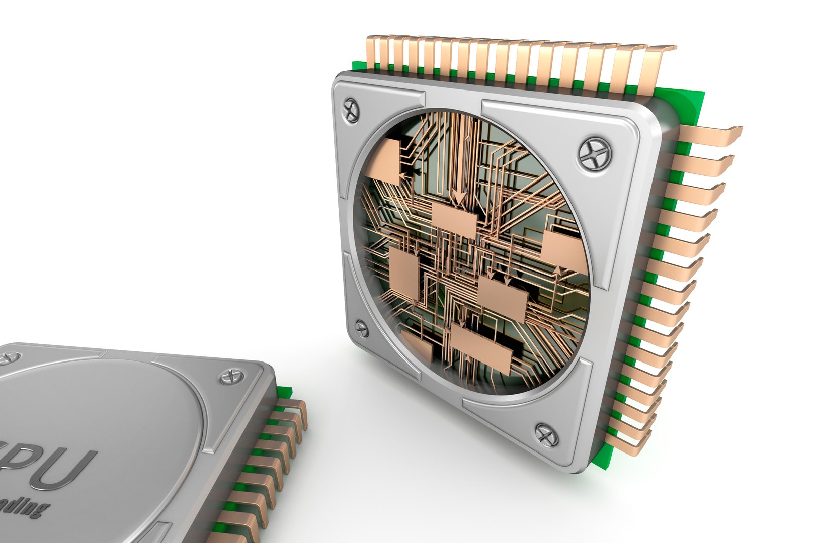 Central Computer Processors Cpu 3d Max